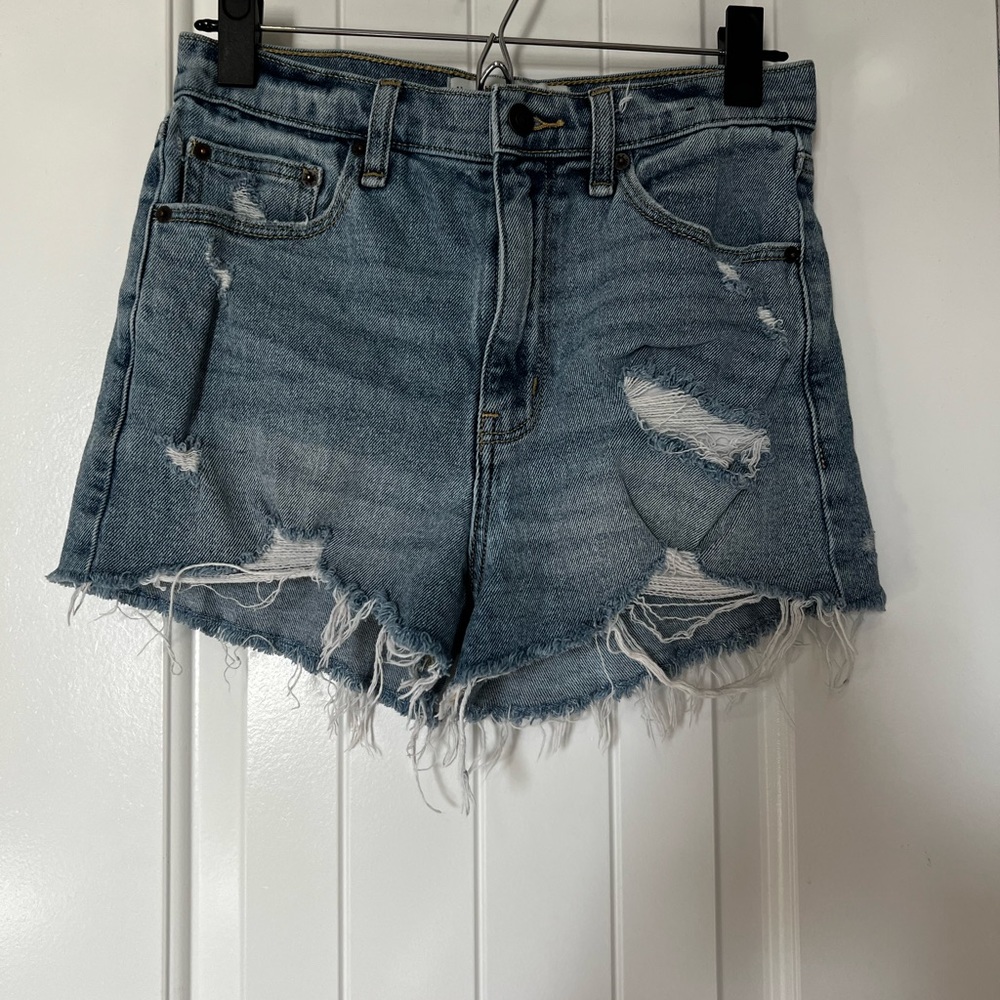 Abercrombie and Fitch washed blue Jean shorts